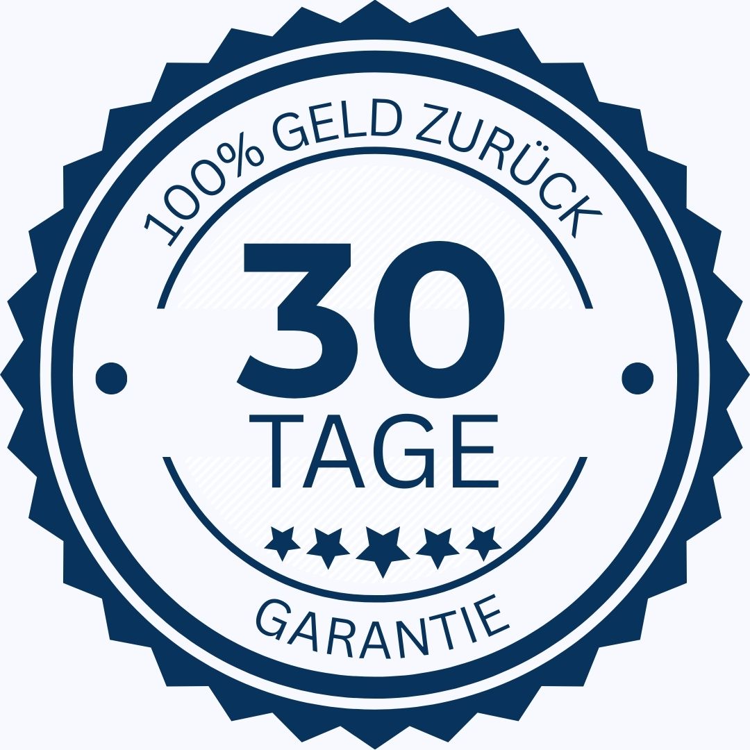 30 Tage Geld-zurück-Garantie für clenzii elektrische Zahnseide