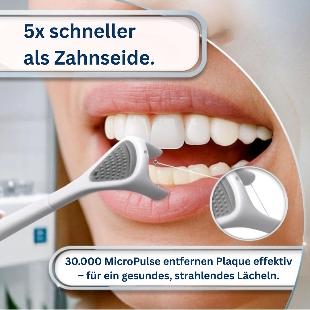 Elektrische Zahnseide reinigt Zahnzwischenräume fünfmal schneller als klassische Zahnseide