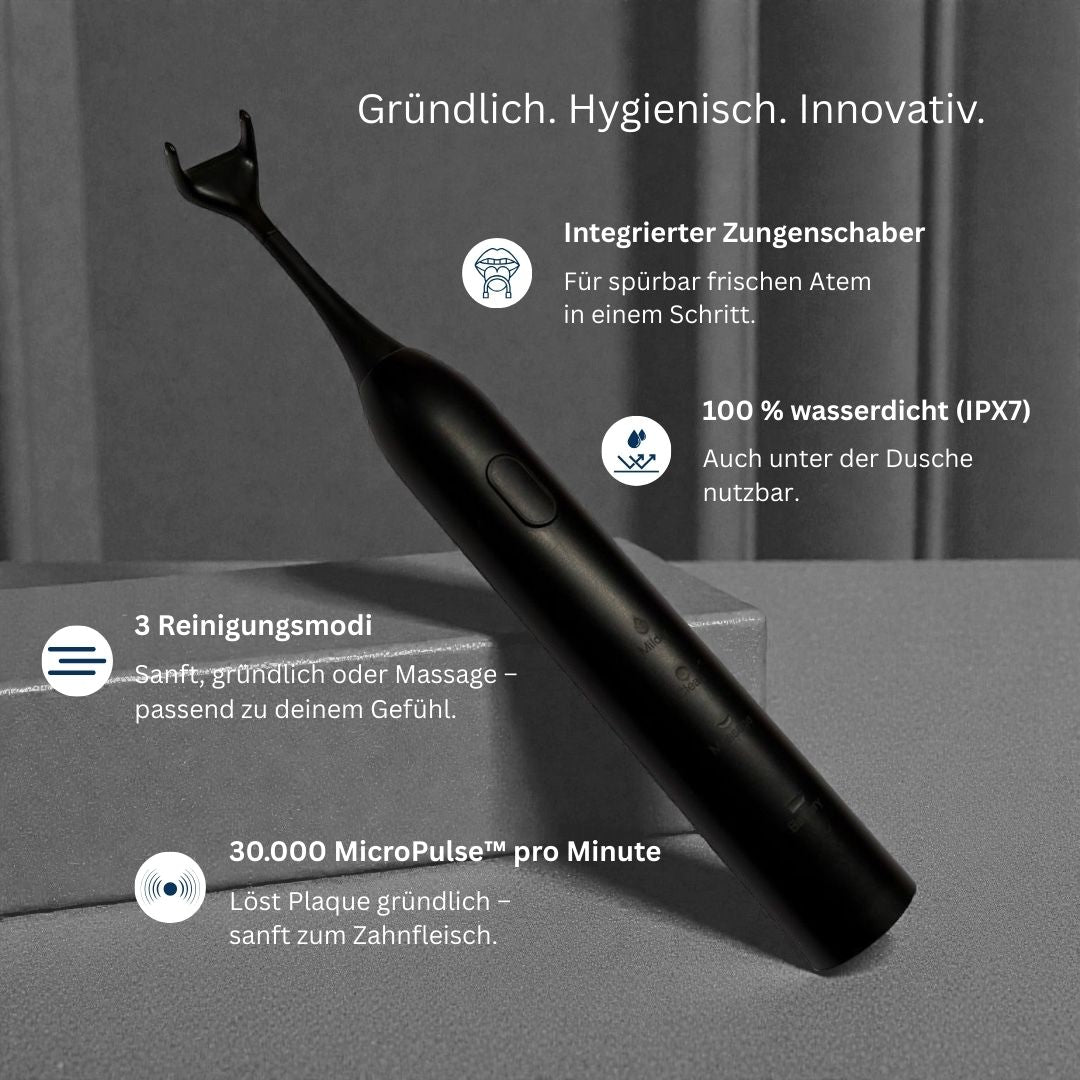 Clenzii Pro elektrische Zahnseide mit 30.000 Mikropulsen und 3 Reinigungsmodi