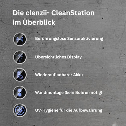 Funktionen der clenzii CleanStation im Überblick