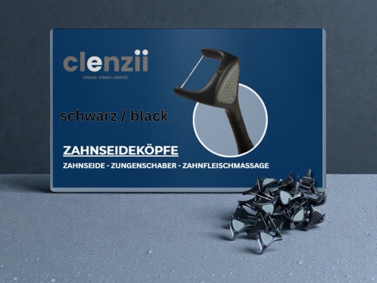 Schwarze Ersatz-Zahnseideköpfe für clenzii elektrische Zahnseide